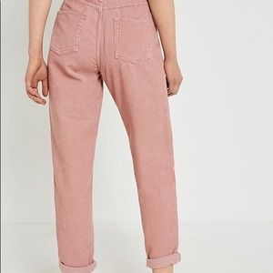 Urban Outfitters Pink Corduroy Mom High Rise